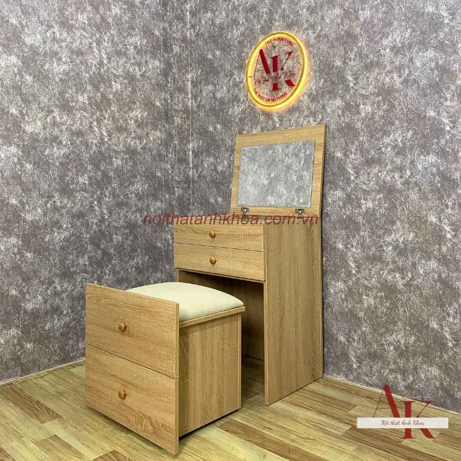 Bàn Trang Điểm Mini Thông Minh Gỗ MDF Cao Cấp