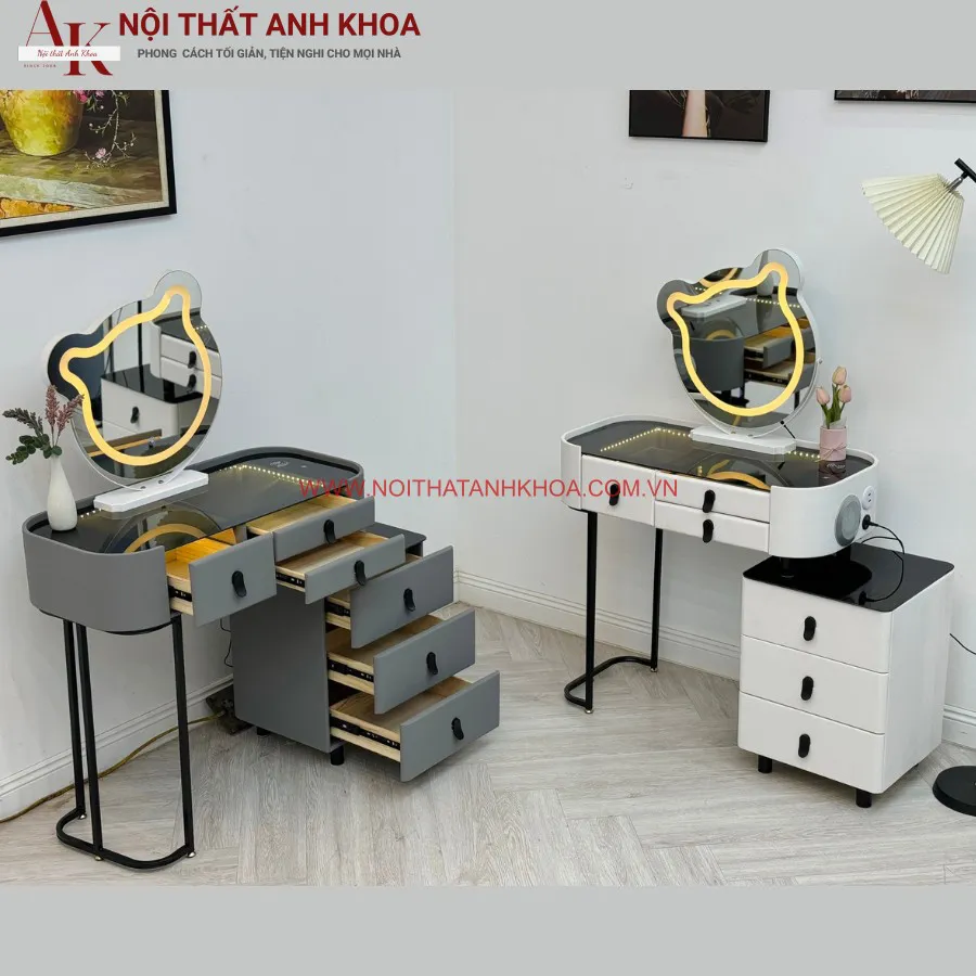 Bàn Trang Điểm Nhập Khẩu Có Loa Nghe Nhạc Thông Minh