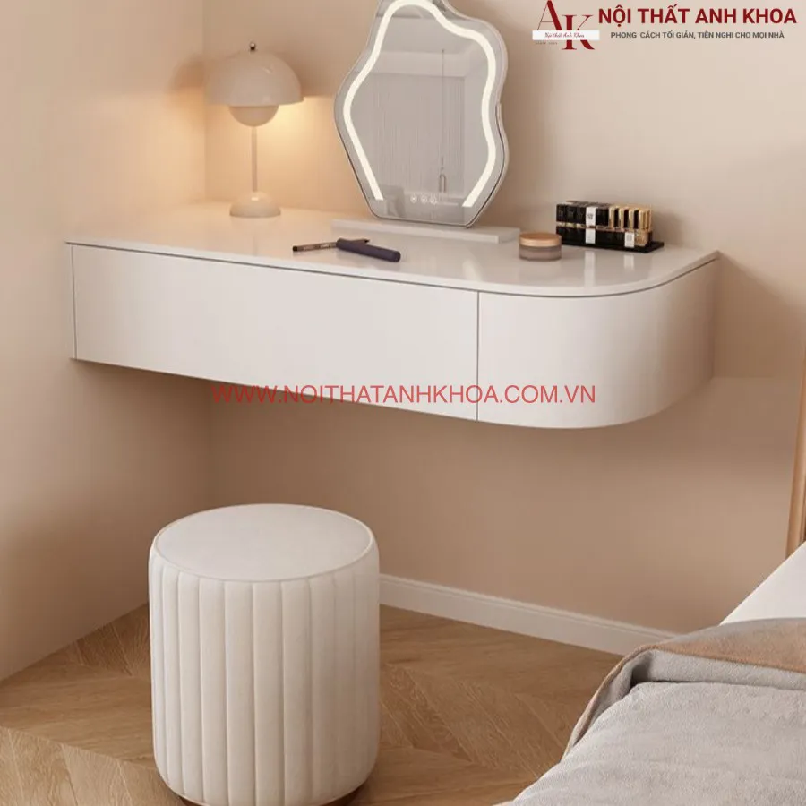 Bàn Trang Điểm Treo Tường Đẹp Chuẩn Gu Chị Em