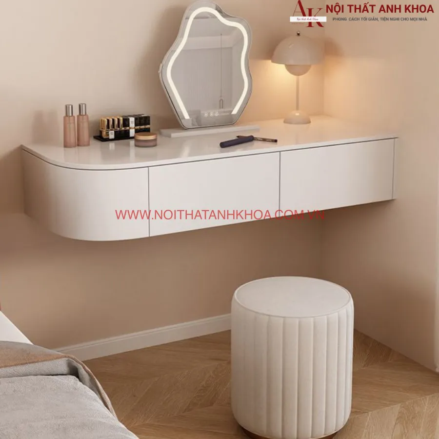 Bàn Trang Điểm Treo Tường Đẹp Chuẩn Gu Chị Em