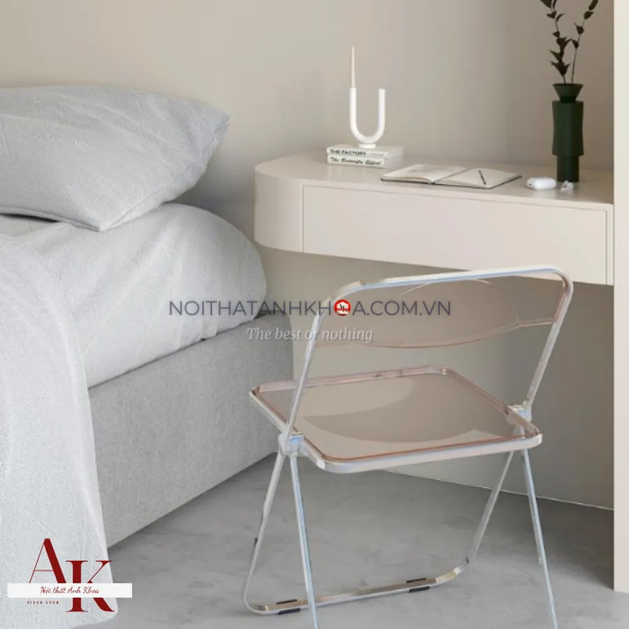 Bàn Trang Điểm Treo Tường Gỗ MDF Bo Cạnh Mềm Mại Thiết Kế Chắc Chắn