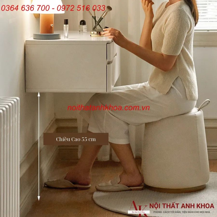 Bàn Trang Điểm Treo Tường Gỗ MDF Nhỏ Gọn Giá Rẻ