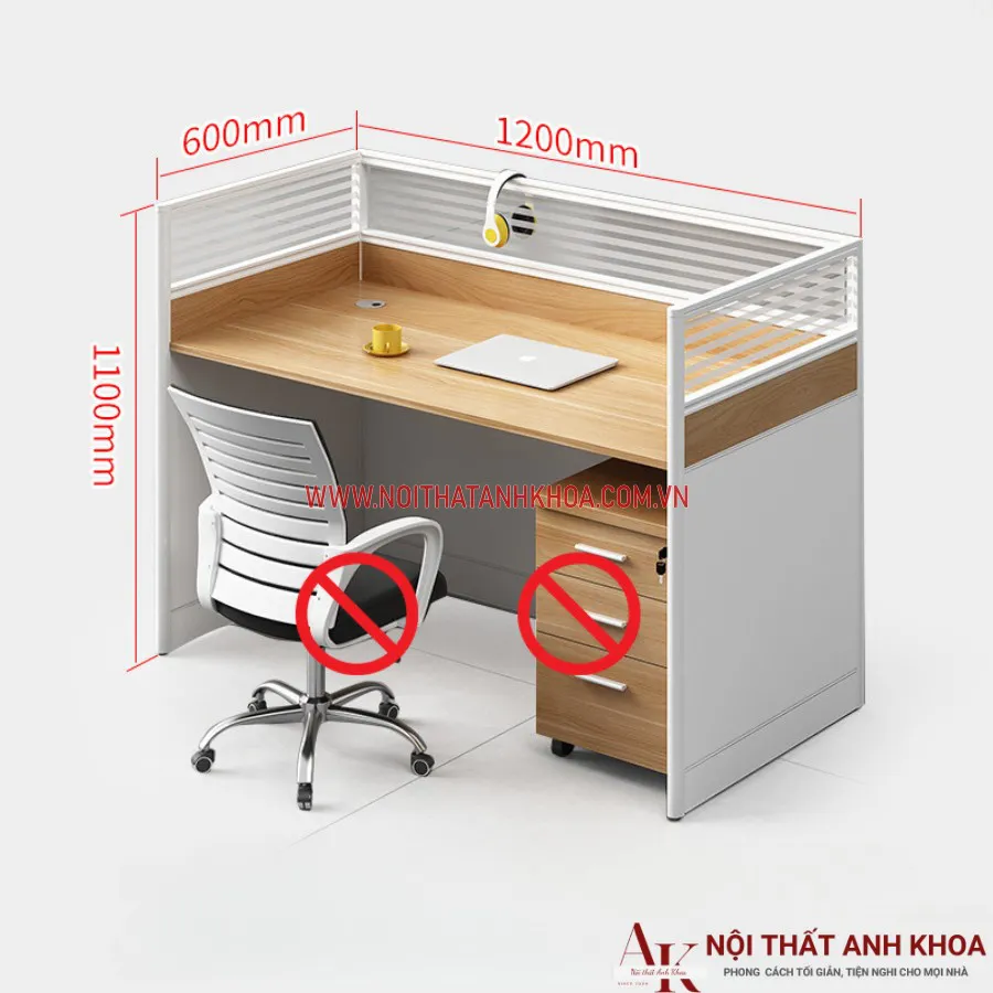 Bàn Văn Phòng Cho Nhân Viên Làm Bằng Gỗ Công Nghiệp