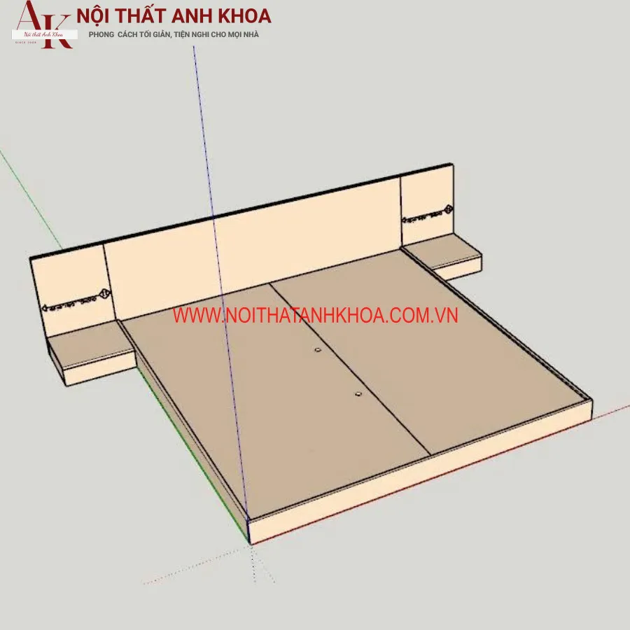 Giường Ngủ Tatami Gỗ Công Nghiệp Cao Cấp