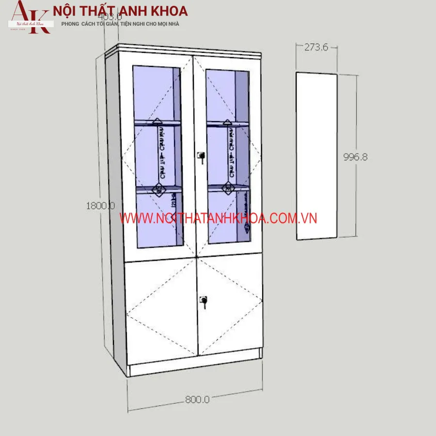 Tủ Đựng Hồ Sơ Giá Rẻ Gỗ Công Nghiệp