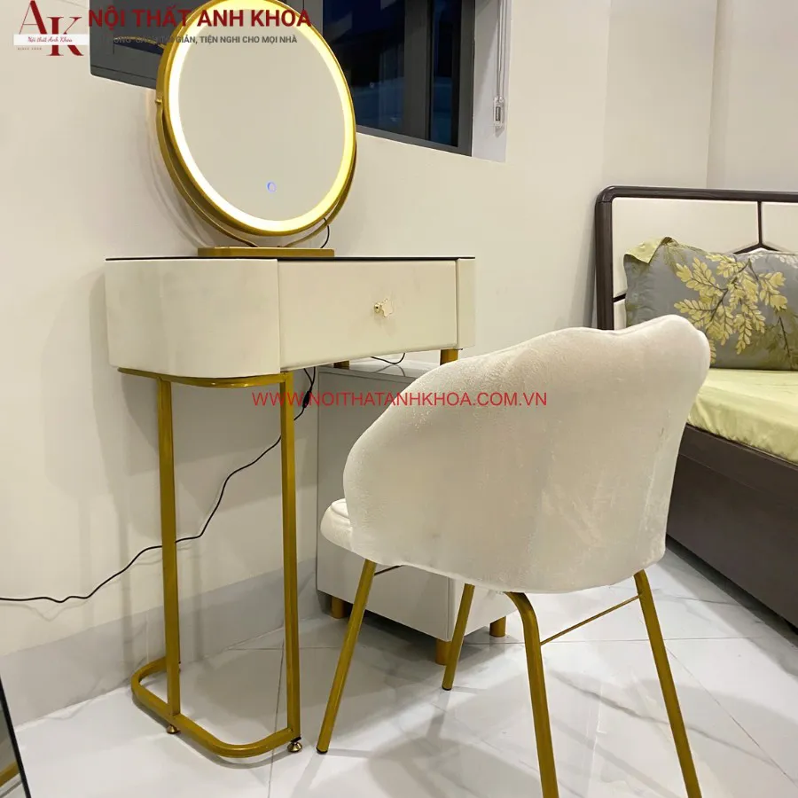 Bàn Trang Điểm Cao Cấp Gương Có Led