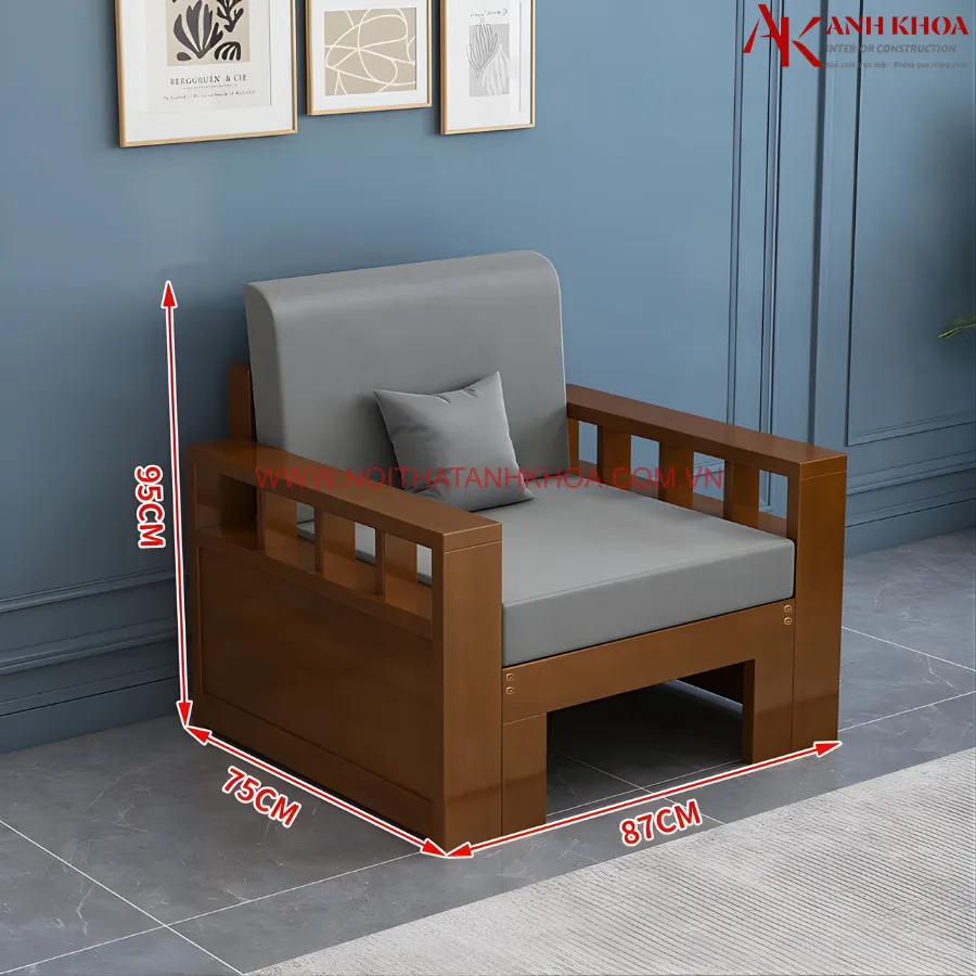 Bộ Bàn Ghế Sofa Gỗ Phòng Khách Đẹp Cao Cấp