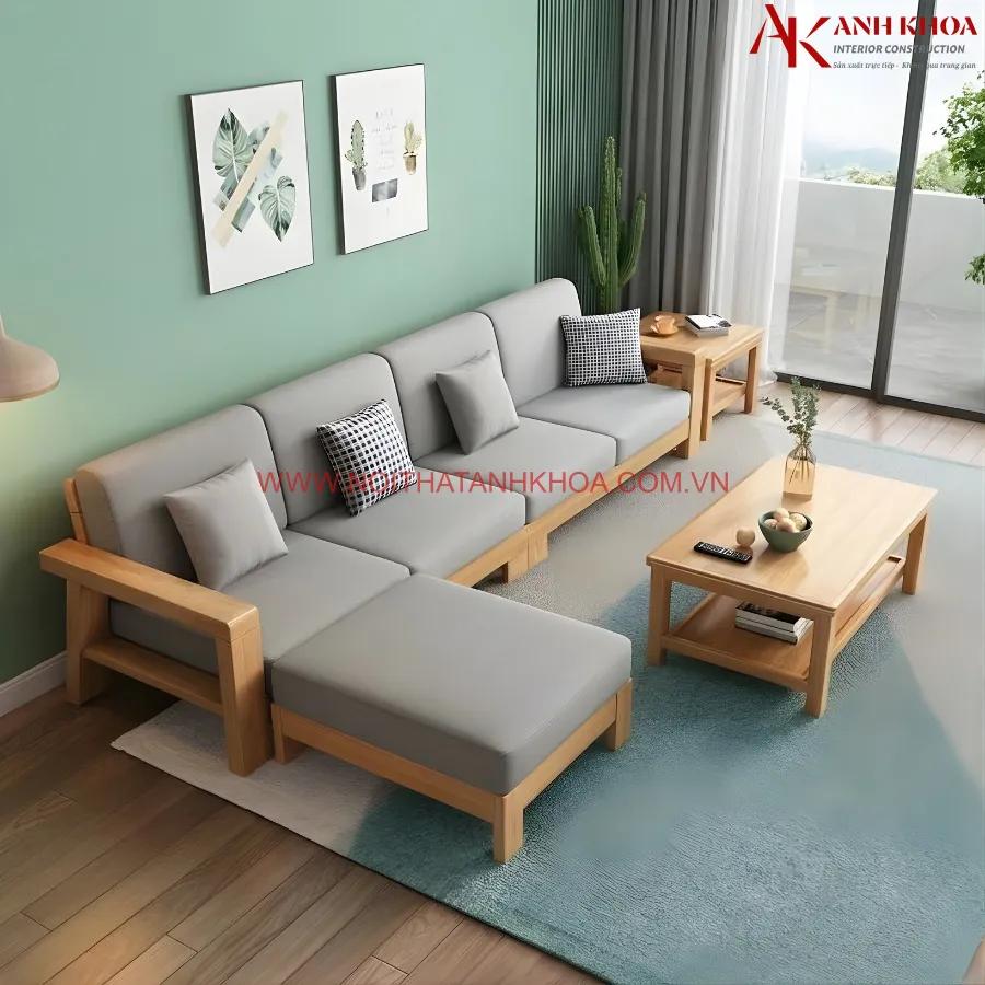 Bộ Bàn Ghế Sofa Gỗ Sang Trọng Giá Tốt