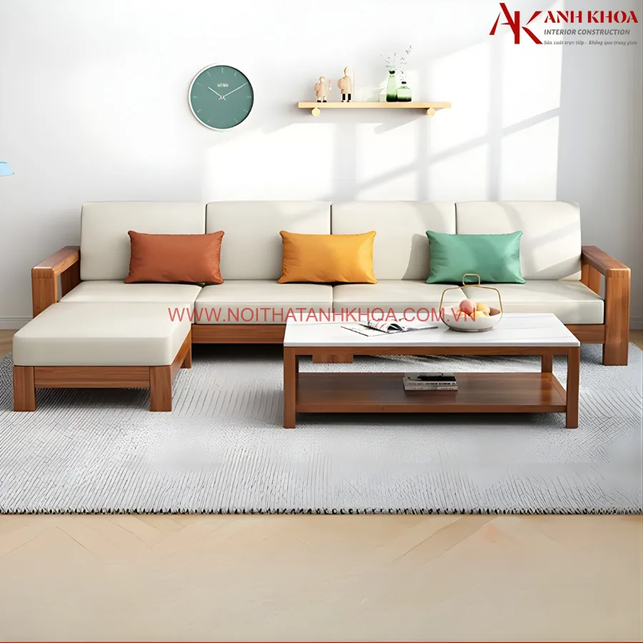 Bộ Bàn Ghế Sofa Gỗ Sang Trọng Giá Tốt