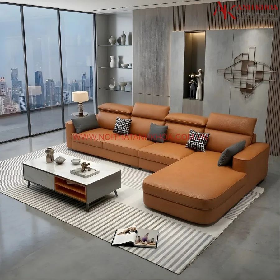 Bộ Bàn Ghế Sofa Tiếp Khách Chữ l Đẹp Hiện Đại