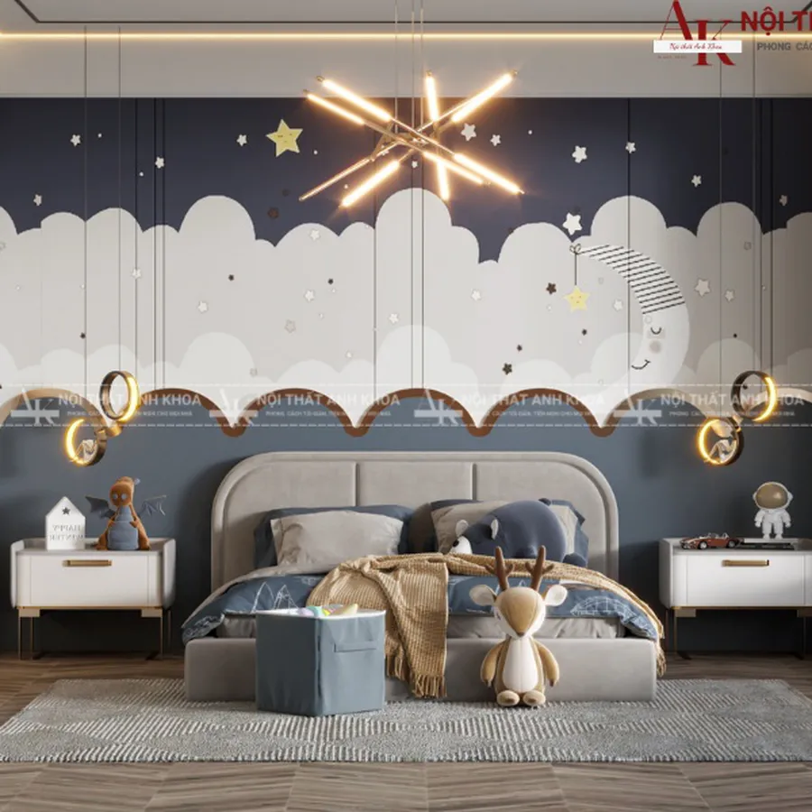 Bộ Combo Nội Thất Phòng Ngủ Cho Bé Trai Hiện Đại