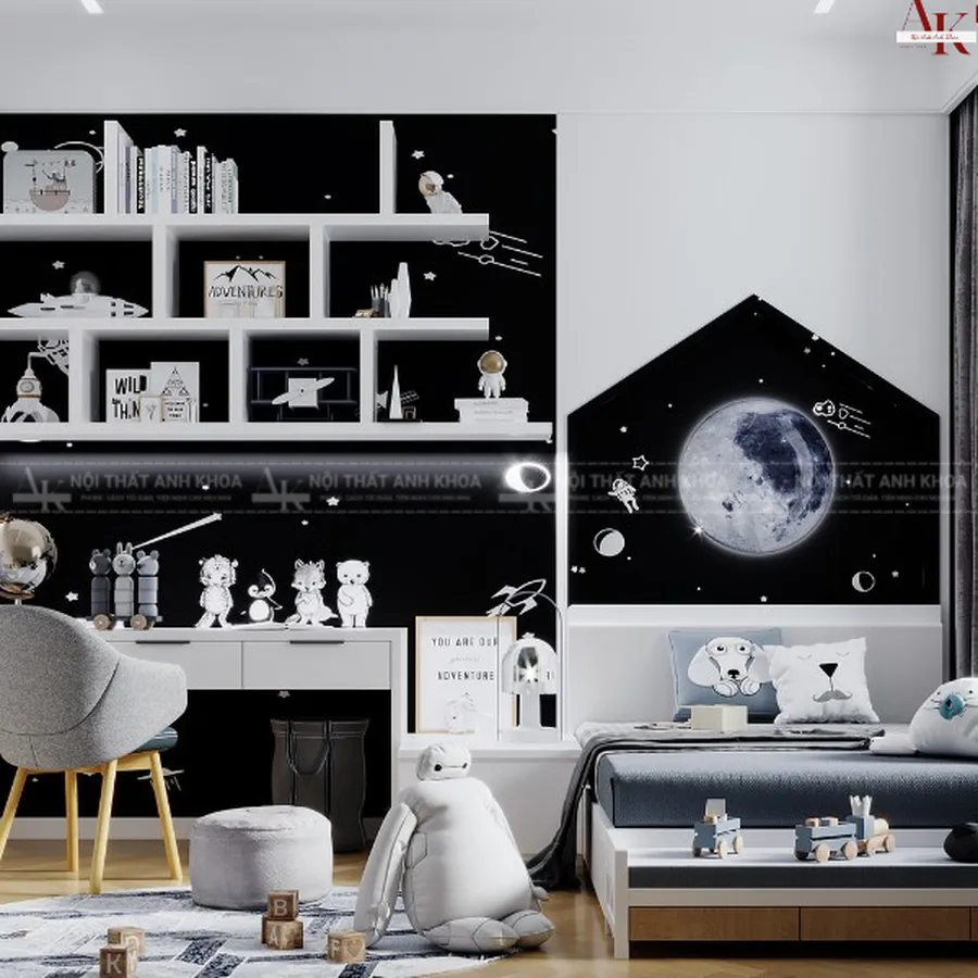 Bộ Combo Phòng Ngủ Cho Con Trai Hiện Đại