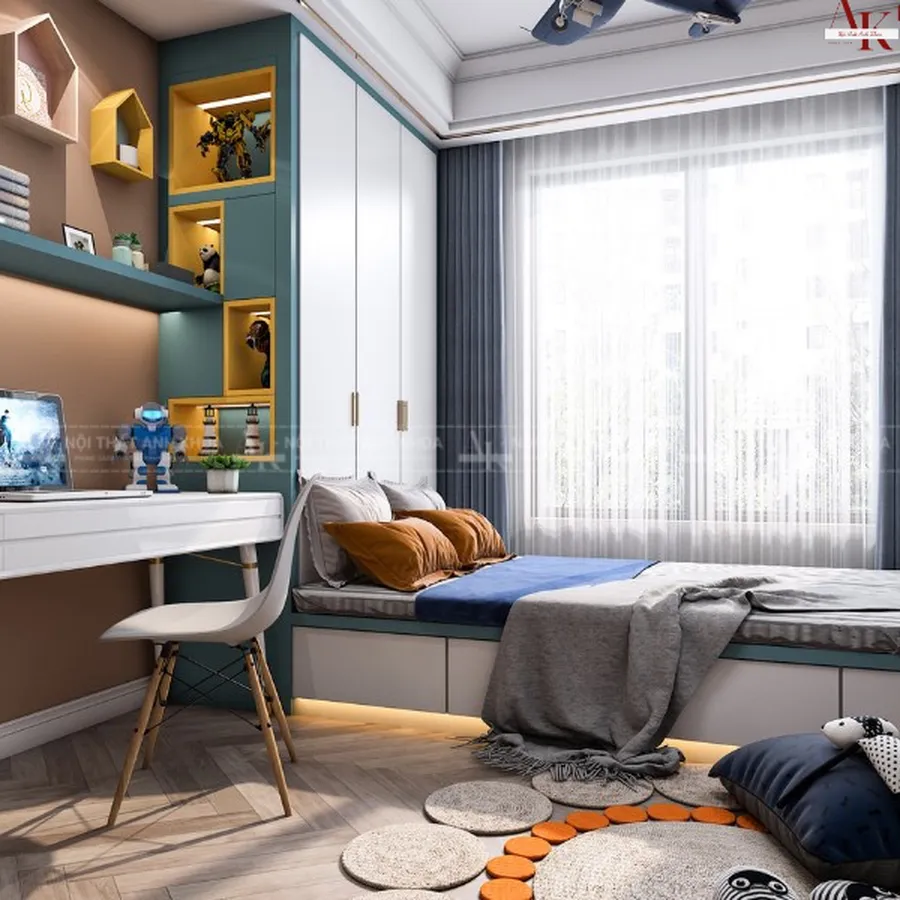 Bộ Combo Phòng Ngủ Cho Con Trai Hiện Đại