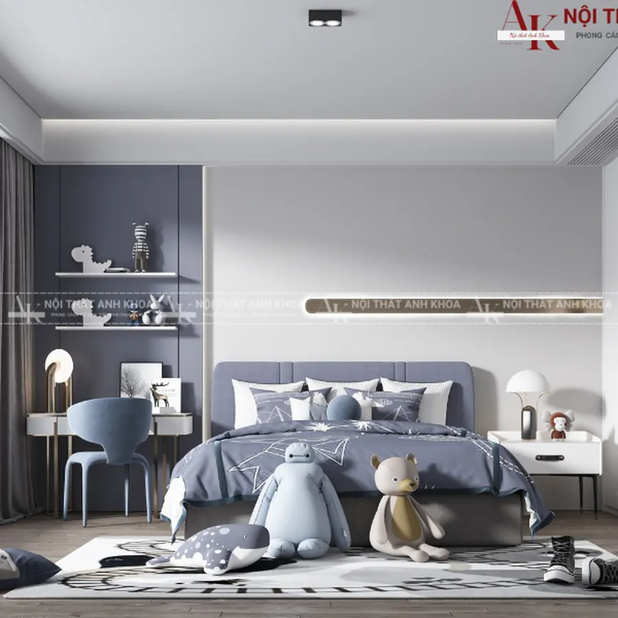 Bộ Phòng Ngủ Cho Bé Trai Đẹp Hiện Đại
