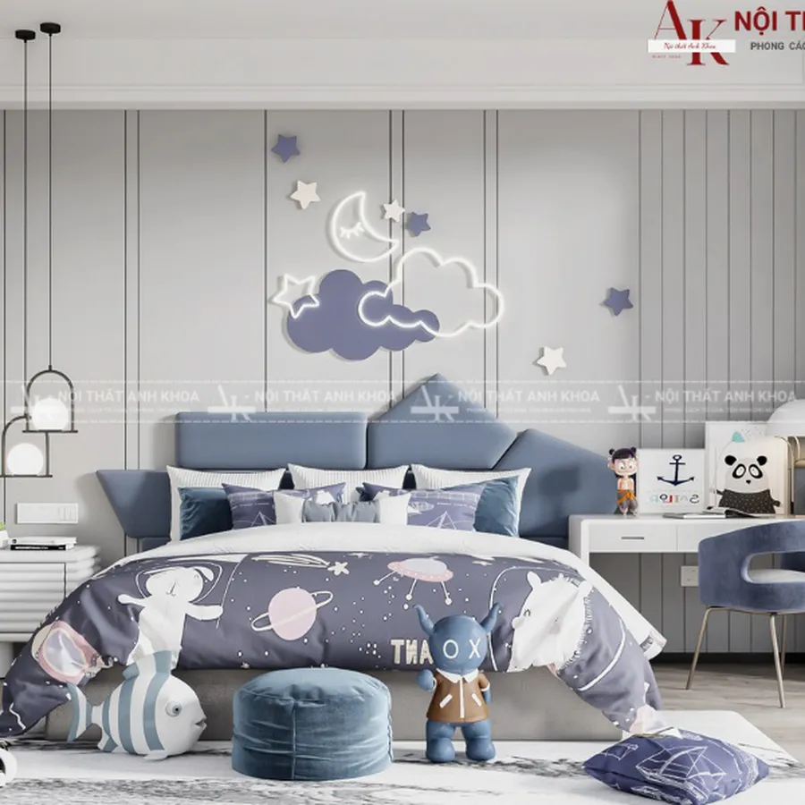 Bộ Phòng Ngủ Cho Bé Trai Đẹp Hiện Đại