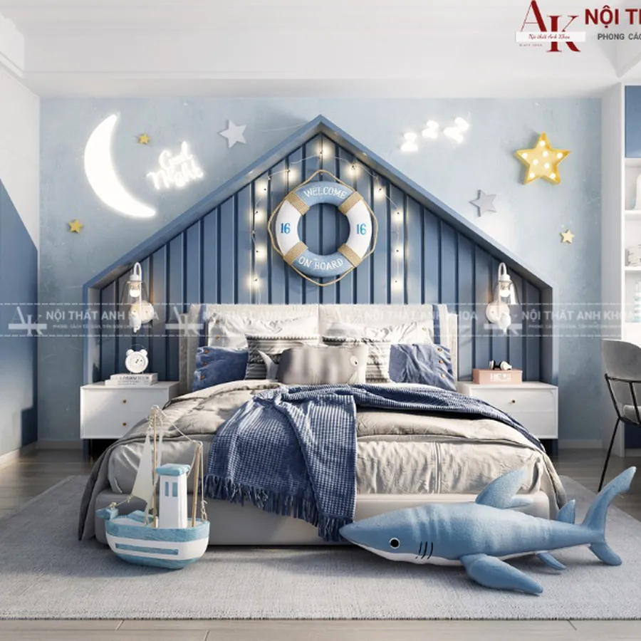 Bộ Phòng Ngủ Cho Bé Trai Đẹp Hiện Đại