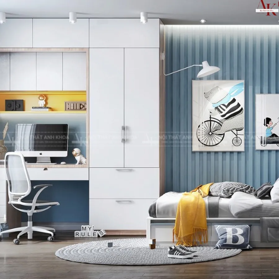 Bộ Phòng Ngủ Cho Bé Trai Phong Cách Cao Cấp