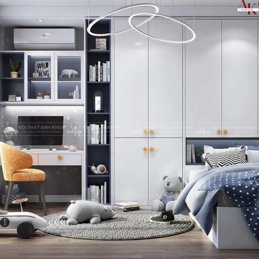 Bộ Phòng Ngủ Cho Bé Trai Phong Cách Cao Cấp