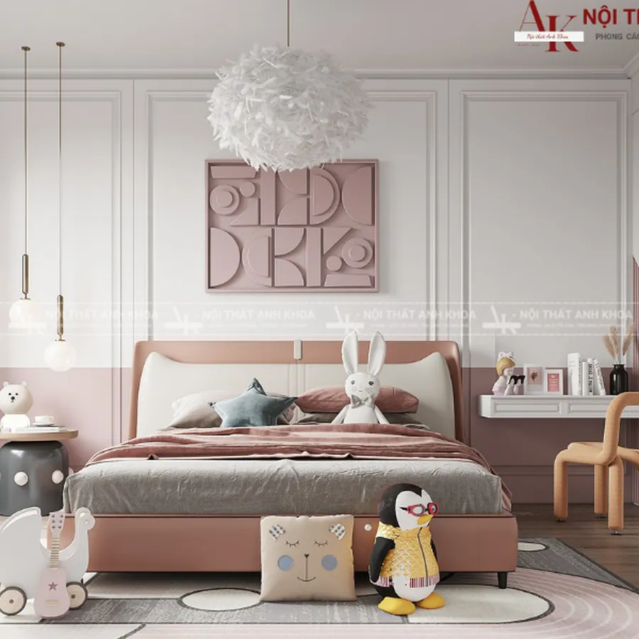 Bộ Phòng Ngủ Cho Con Gái Đẹp Hiện Đại