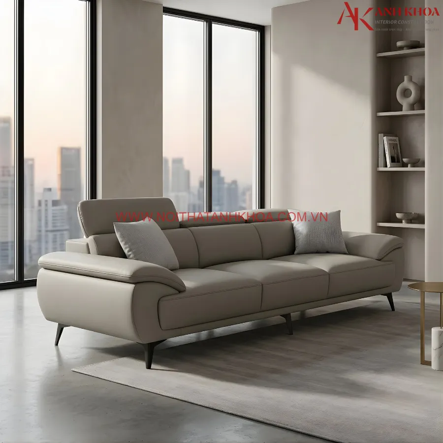 Bộ Sofa Phòng Khách Chất Liệu Da cao Cấp