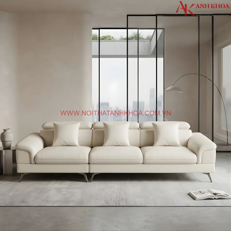 Bộ Sofa Phòng Khách Chất Liệu Da cao Cấp