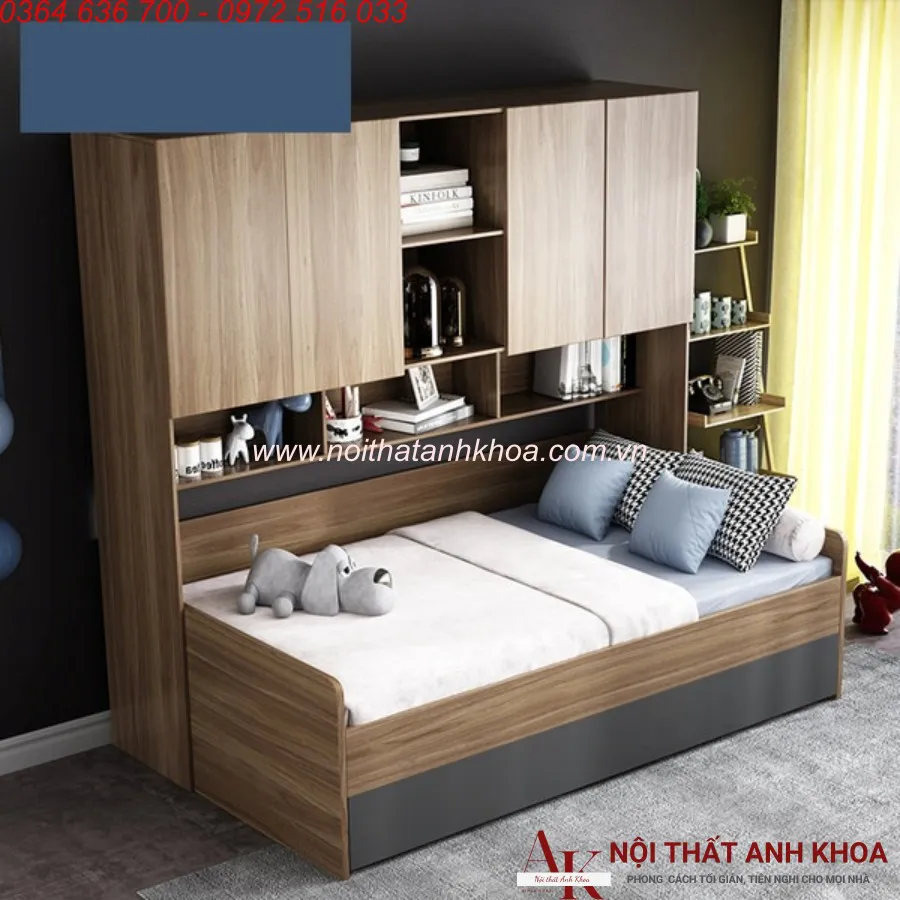 Combo Giường Tủ Thông Minh Gỗ Công Nghiệp Hiện Đại Giá Tốt