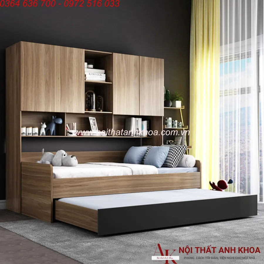 Combo Giường Tủ Thông Minh Gỗ Công Nghiệp Hiện Đại Giá Tốt