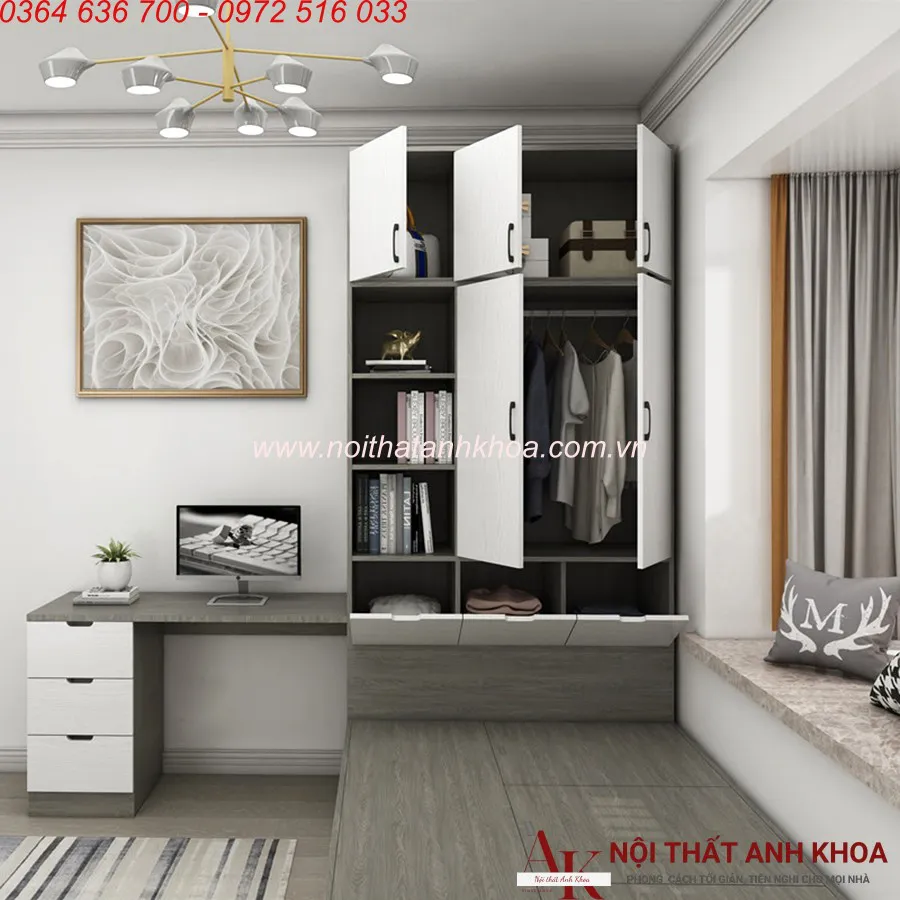 Combo Phòng Ngủ Gỗ Công Nghiệp Giá Tốt