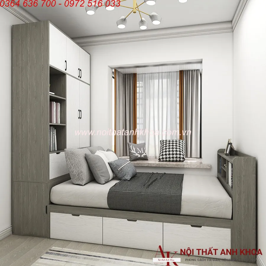 Combo Phòng Ngủ Gỗ Công Nghiệp Giá Tốt