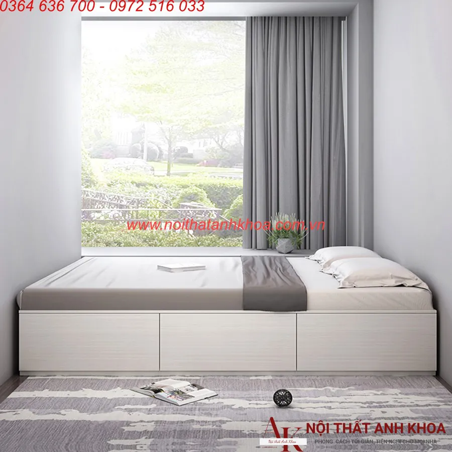 Combo Phòng Ngủ Gỗ Công Nghiệp Thông Minh Hiện Đại