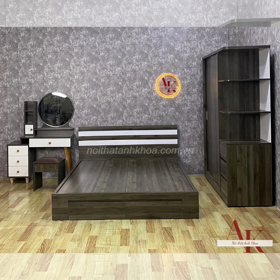 Combo Nội Thất Phòng Ngủ Gỗ MDF Sang Trọng Giá Tốt