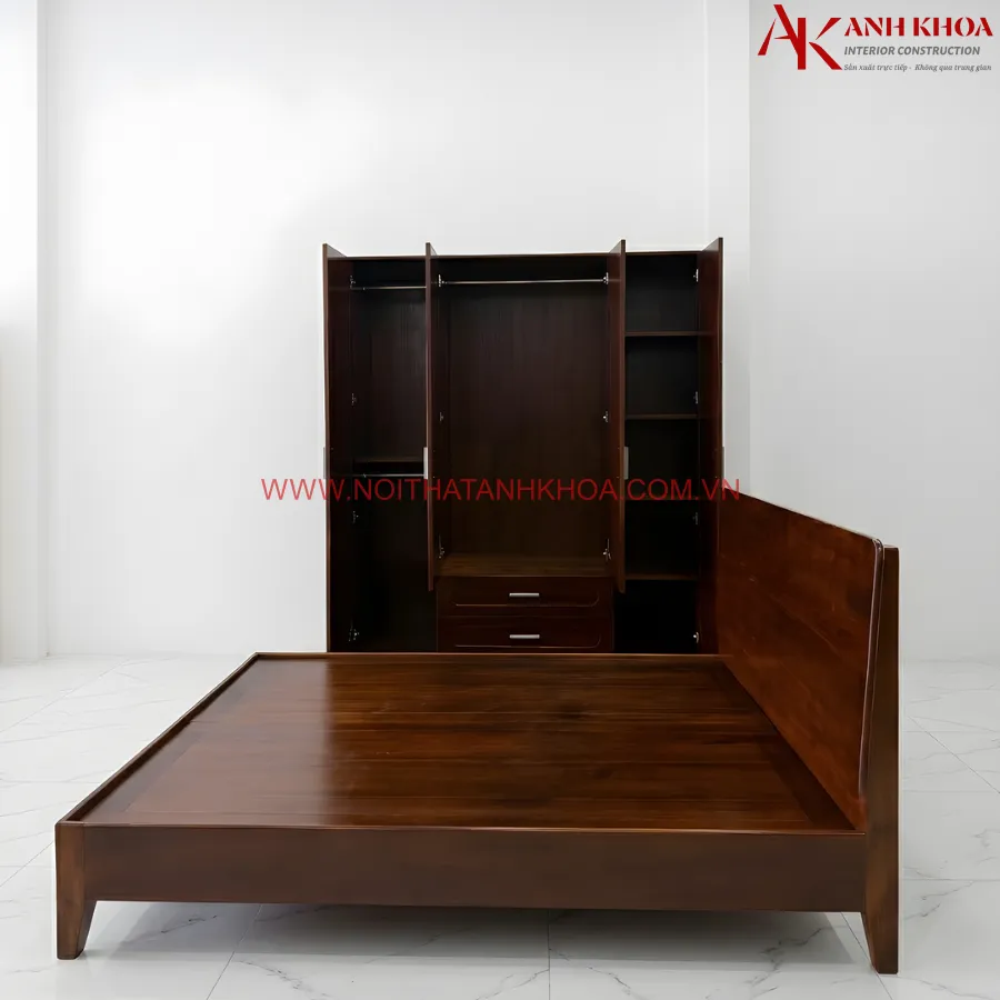 Combo Phòng Ngủ Gỗ Tự Nhiên Cao Cấp Hiện Đại