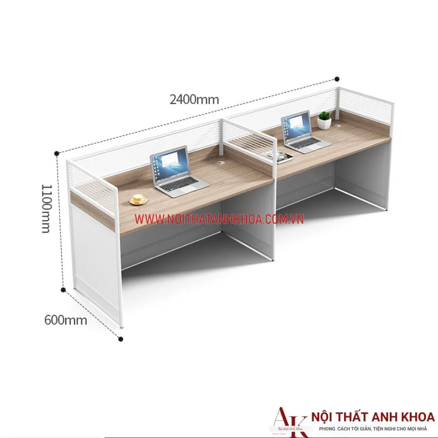 Cụm Bàn Làm Việc Văn Phòng Hiện Đại