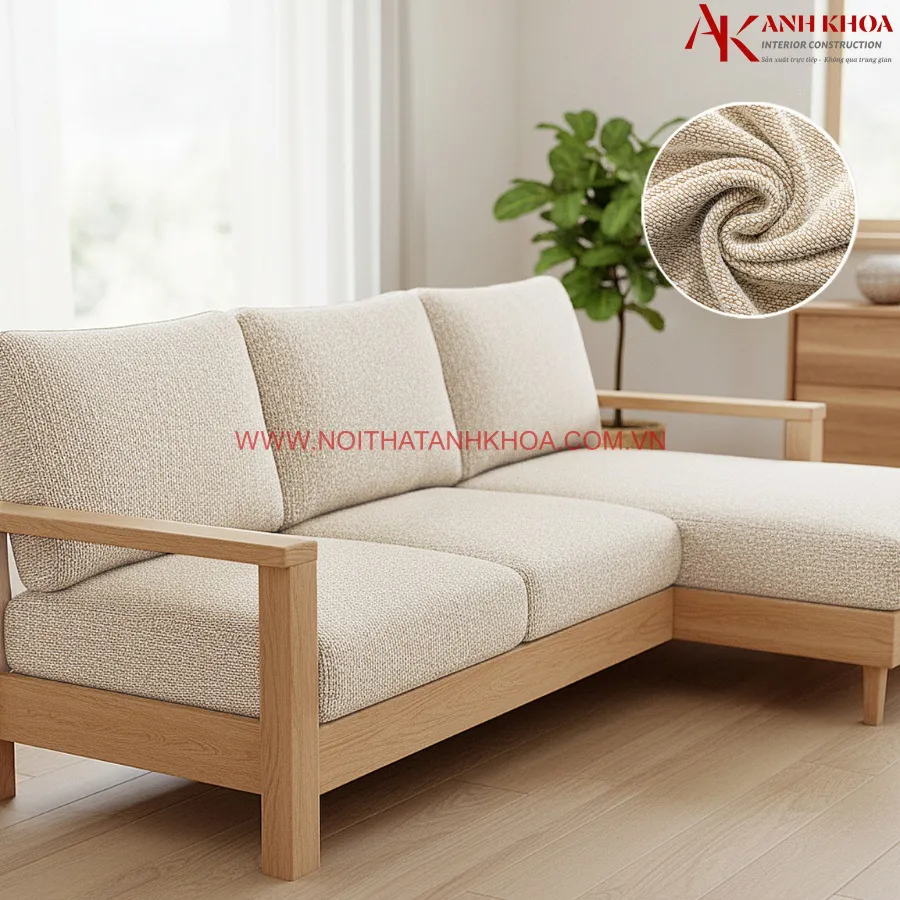 Ghế So Pha Gỗ Cho Phòng Khách Đẹp Hiện Đại