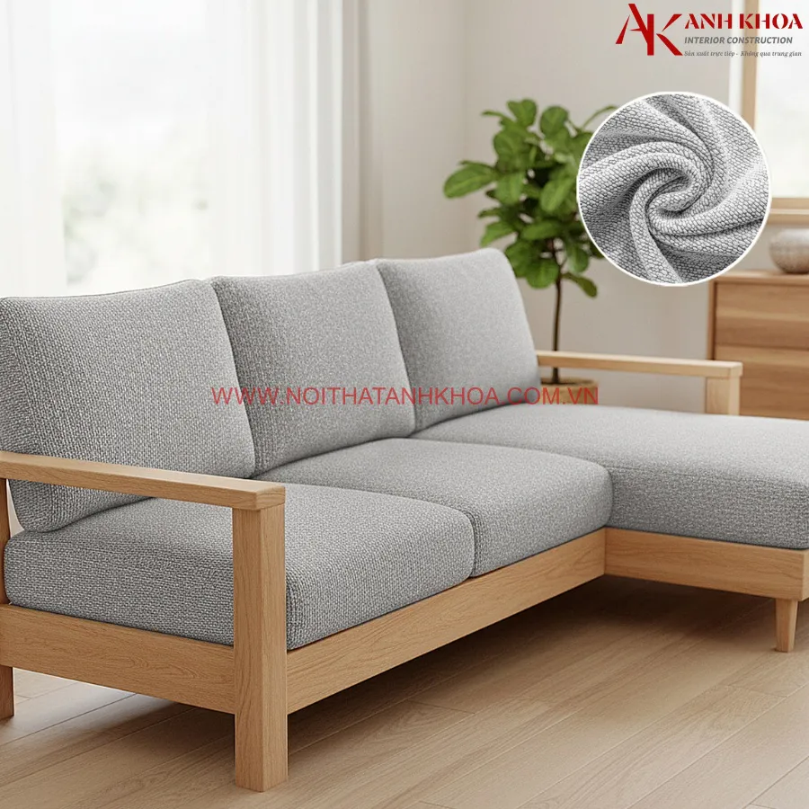 Ghế So Pha Gỗ Cho Phòng Khách Đẹp Hiện Đại