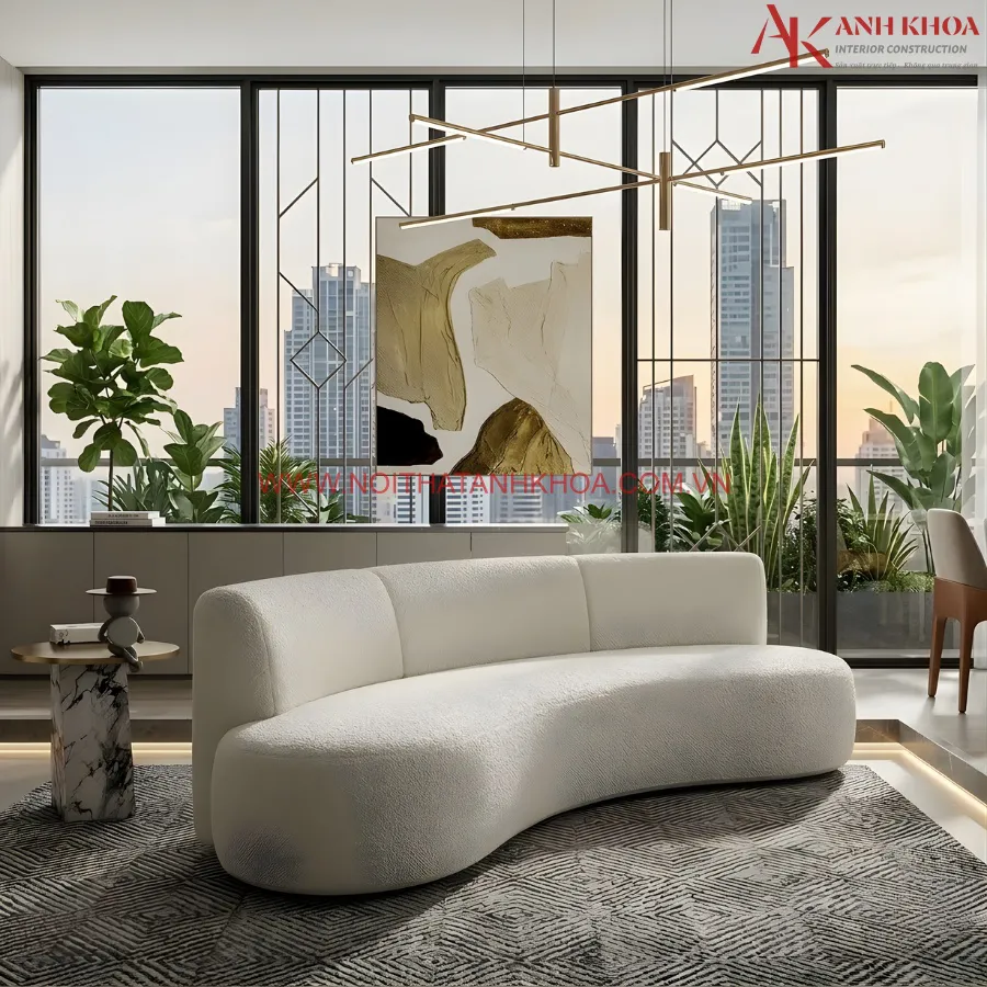 Ghế Sofa Cong Cho Văn Phòng Đẹp Hiện Đại