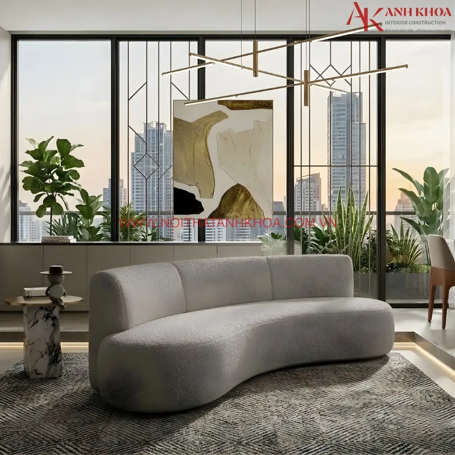 Ghế Sofa Cong Cho Văn Phòng Đẹp Hiện Đại