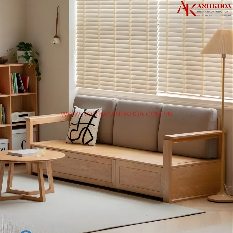 Ghế Sofa Gỗ Sồi Cao Cấp Giá Tốt