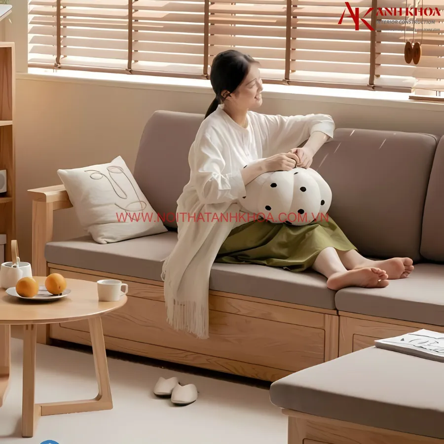 Ghế Sofa Gỗ Sồi Cao Cấp Giá Tốt