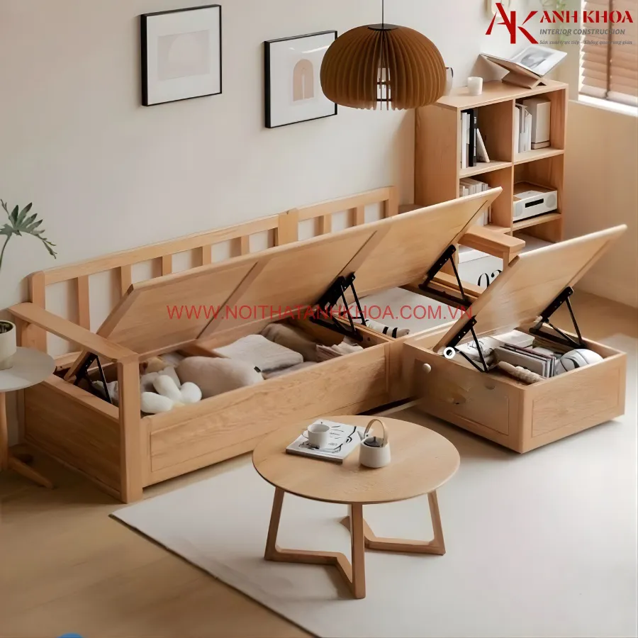 Ghế Sofa Gỗ Sồi Cao Cấp Giá Tốt