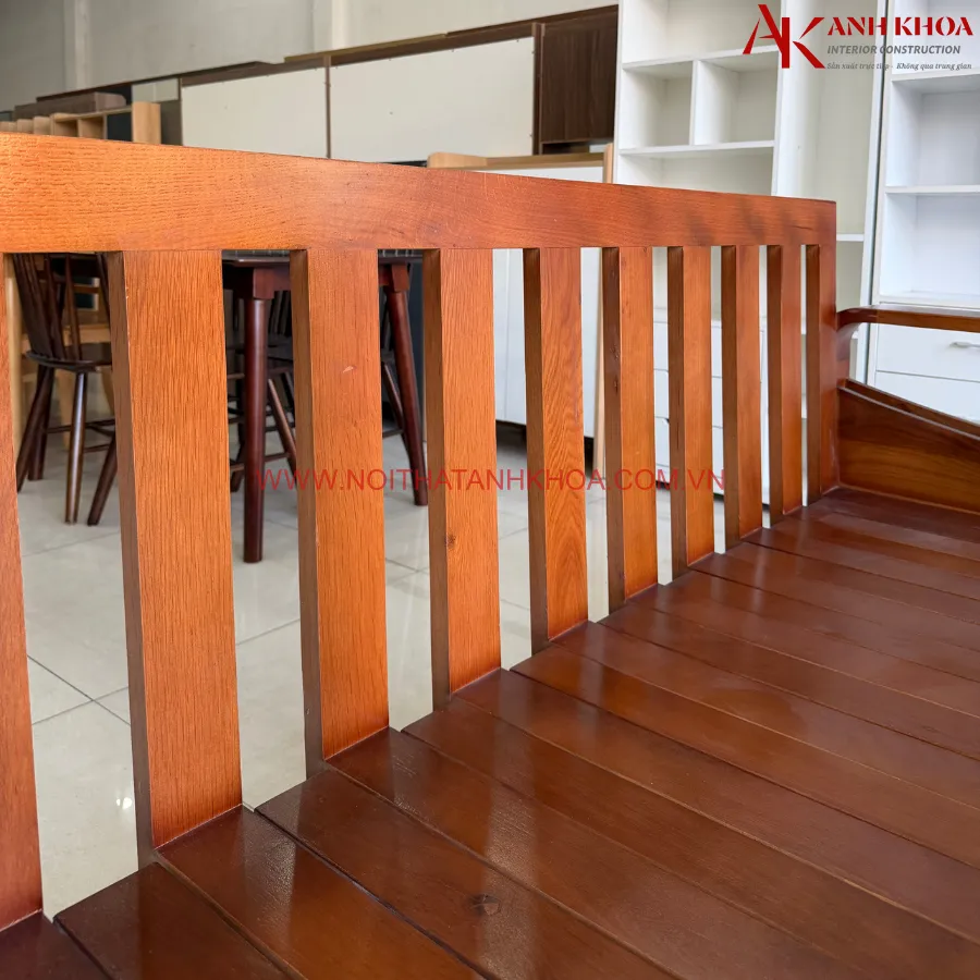Ghế Sofa Kéo Thành Giường Gỗ Sồi Đẹp Tiện Lợi