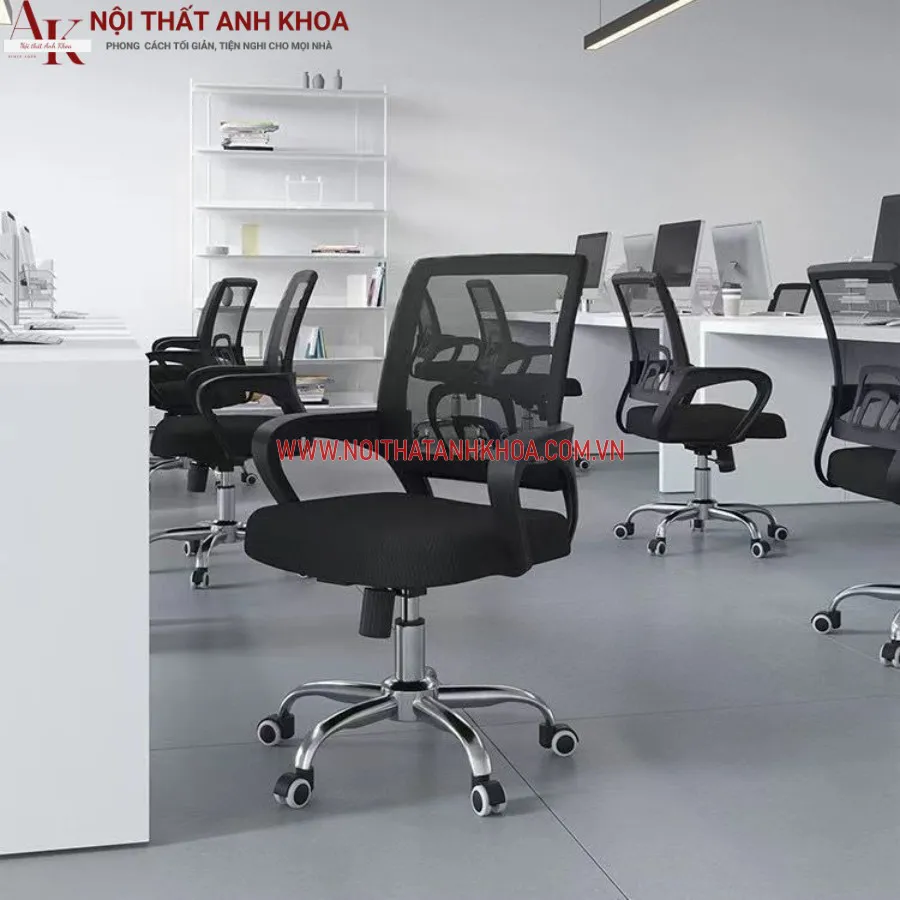 Ghế Xoay Văn Phòng Màu Đen Giá Rẻ