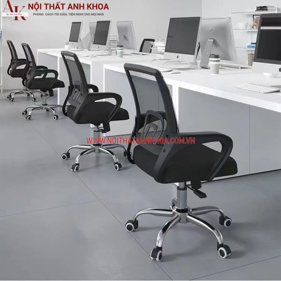 Ghế Xoay Văn Phòng Màu Đen Giá Rẻ