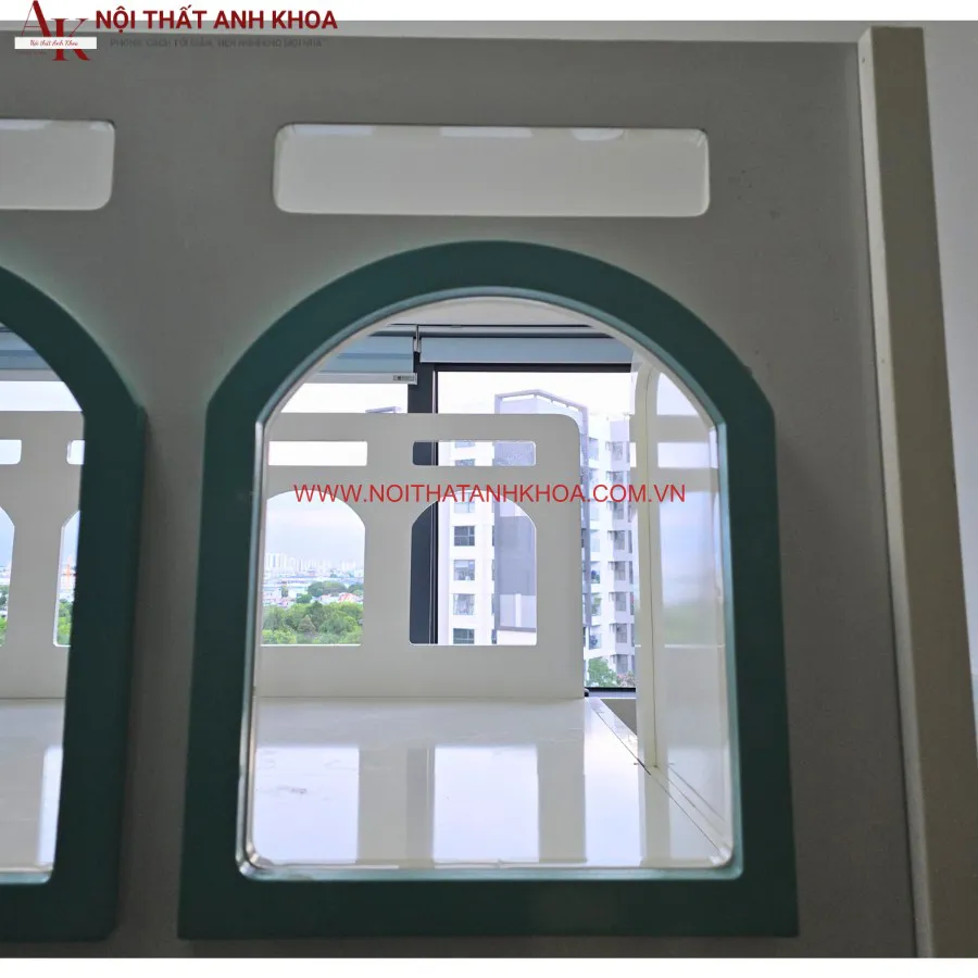 Giường 2 Tầng Gỗ Công Nghiệp Phối Màu Đẹp
