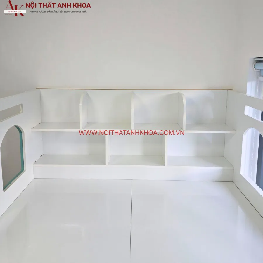 Giường 2 Tầng Gỗ Công Nghiệp Phối Màu Đẹp