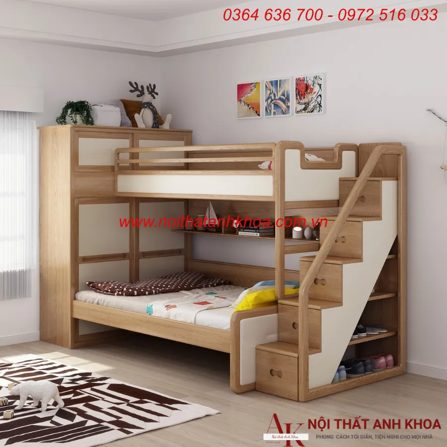 Giường 2 Tầng Thông Minh Cho Bé Giá Rẻ
