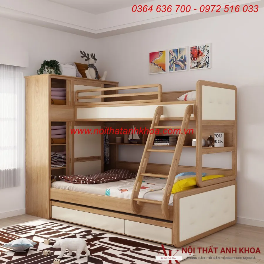 Giường 2 Tầng Thông Minh Cho Bé Giá Rẻ