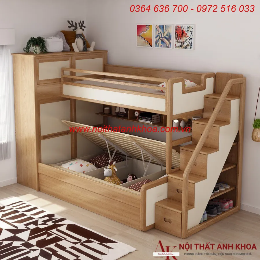 Giường 2 Tầng Thông Minh Cho Bé Giá Rẻ