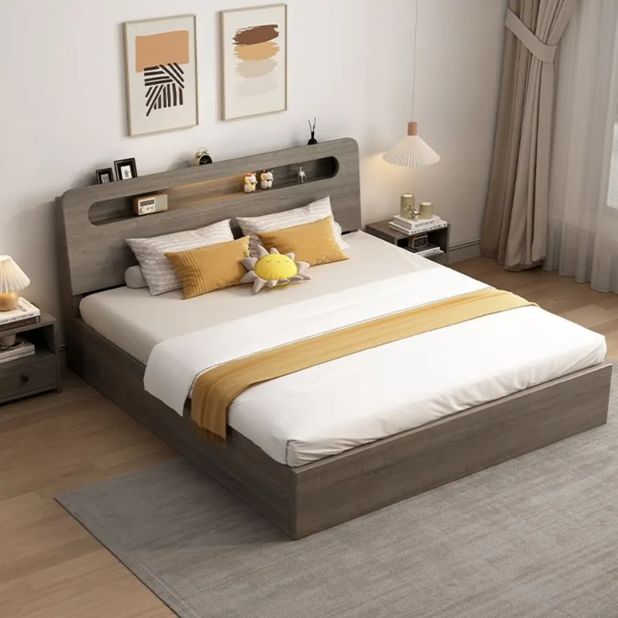 Giường Hàn Quốc Gỗ Công Nghiệp Phủ Melamine Cao Cấp
