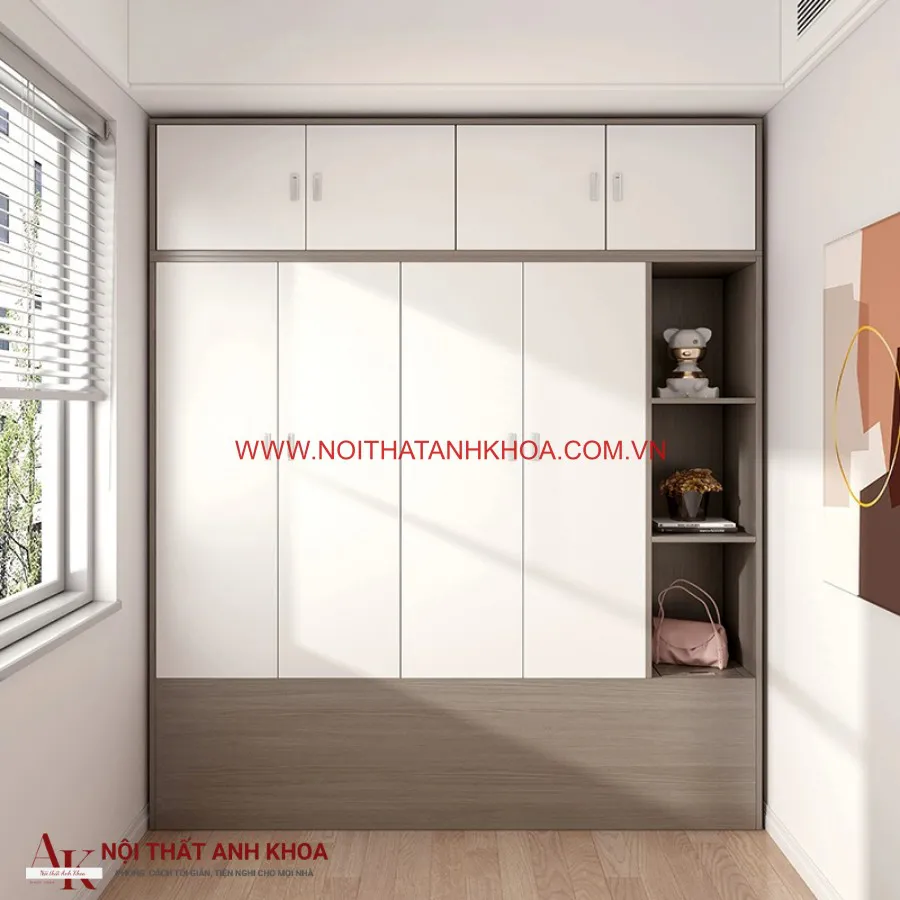 Giường Liền Tủ Gỗ Công Nghiệp Đẹp Hiện Đại